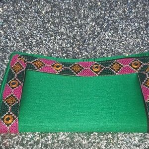 Handmade clutch from India